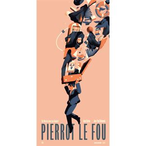 Affiche Collector Pierrot Le Fou - Variant  - Édition Limitée Numérotée