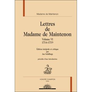 Honore Champion Lettres de madame de Maintenon -  Collectif - relié