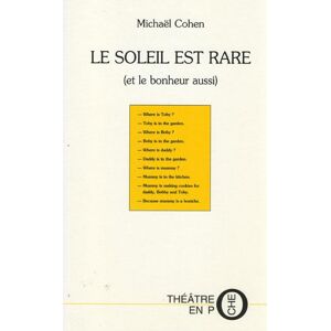 Du Laquet Eds Le soleil est rare - Michaël Cohen - (donnée non spécifiée)