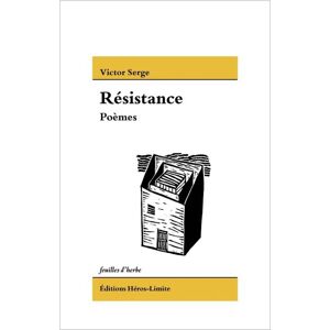 Heros-Limite Eds Résistance - Victor Serge - broché