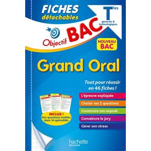 Hachette Education Objectif Bac - Fiches Le Grand oral du Bac - Sylvie Beauthier - broché