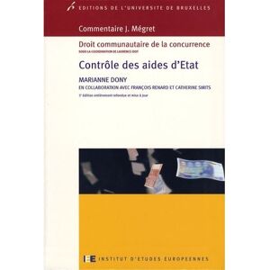 Universite De Bruxelles Eds Controle des aides d etat - Catherine Smits - broché