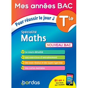 Bordas Mes Années Bac Pour réussir le jour J Spécialité Maths Tle - Fabien Aoustin - broché