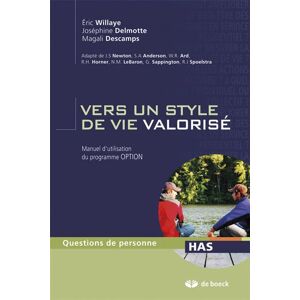 De Boeck Supérieur Vers un style de vie valorisé - R Spoelstra - broché