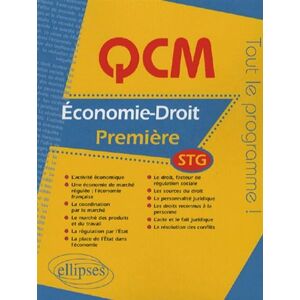 Ellipses QCM économie-droit - Première STG - Marie O'Maden - broché