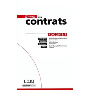 Lgdj Revue des contrats n 1 - 2013 -  Collectif - broché