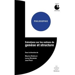 Hermann Entretiens sur les notions de genèse et structure - Lucien Goldmann - broché