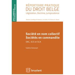 Bruylant Société en nom collectif - Sociétés en commandite - JEAN DU JARDIN - broché