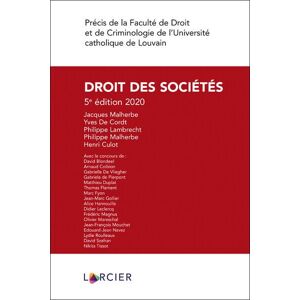 Larcier Eds Précis de droit des sociétés - Philippe Lambrecht - broché