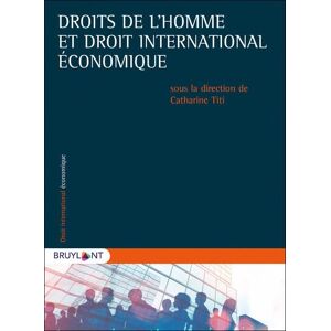 Bruylant Droits de l'homme et droit international économique - Catharine Titi - broché