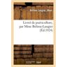 Hachette Bnf Livret de puériculture, par Mme Belime-Laugier - Mme Belime Laugier - broché