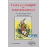 Ellipses Tests de logique et d'intelligence - Gérard Frugier - broché