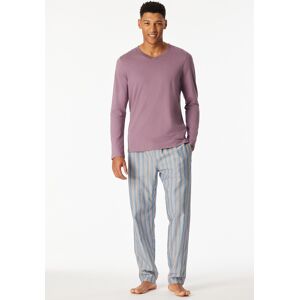 Schiesser Shirt langarm V-Ausschnitt lila - Mix+Relax 48 Schiesser Shirt langarm V-Ausschnitt lila - Mix+Relax 48