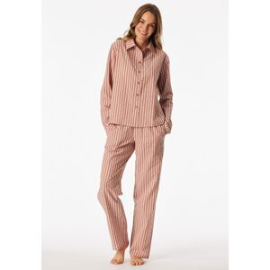 Schiesser Pyjama lang Webware Streifen terracotta - Selected Premium 38 Schiesser Pyjama lang Webware Streifen terracotta - Selected Premium 38