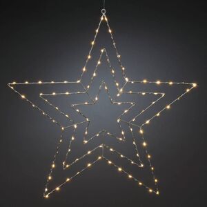 Konstsmide Christmas LED-Dekoleuchte Silberstern 66x64 cm