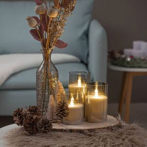 Pauleen Classy Smokey Candle LED-Kerze 3er Set