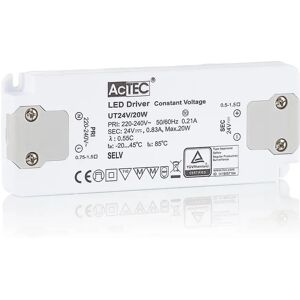 AcTEC Slim LED-Treiber CV 24V, 20W