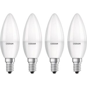 OSRAM LED-Kerze E14 Base Retro 4,9W 4er 4.000K