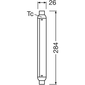 OSRAM LED-Leuchtmittel Röhre S15, S19, 28,4 cm, 7 W, 2.700 K