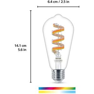 WiZ ST64 LED-Filamentlampe WiFi E27 6,3W RGBW