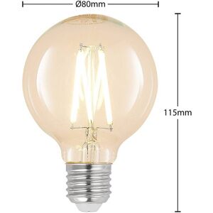 Arcchio LED E27 8W G80 2.700K Filament dimmbar klar 3er