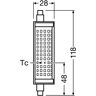 OSRAM LED-Lampe R7s 18,2W 2.700K dimmbar