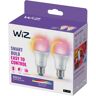 WiZ A60 LED-Lampe matt WiFi E27 8,5W RGBW 2er-Set