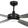 Beacon Lighting Beacon Deckenventilator mit Licht Slipstream, schwarz, leise