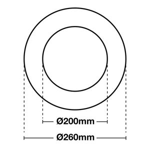 The Light Group SLC Shift Rehab Erweiterungs-Ring 20 - 26 cm