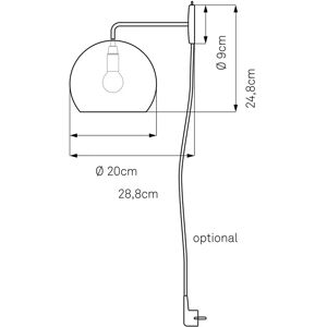 Nyta Tilt Globe Wall Wandleuchte weiß