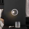 Carpyen LED-Wandlampe Zoom Spot USB-Ausgang, Leder schwarz