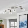 LINDBY Deckenlampe Elaina 4-flg., nickel matt