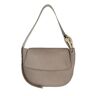 Chloé Umhängetasche - Small Kiss Hobo Handbag Grain Shiny Calfskin - Gr. unisize - in Grau - für Damen