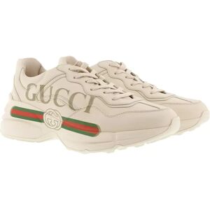 Gucci Sneakers - Rhyton Gucci Logo Sneaker Leather - Gr. 40 (EU) - in Weiß - für Damen