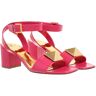 Valentino Garavani Sandalen - One Stud Calfskin Sandals - Gr. 38 (EU) - in Rosa - für Damen