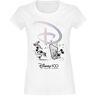 Disney - Disney T-Shirt - Disney 100 - 100 Years of Wonder - S bis XXL - für Damen - weiß