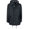 Brandit Winterjacke - Marsh Lake Teddyparka - S bis XL - für Herren - schwarz