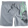 Badeshort für Herren  grau "Badeshorts mit Adler Print" von RED by EMP