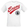Public Enemy T-Shirt - Enemy Target - S bis M - für Herren - weiß
