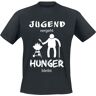 Food - Fun T-Shirt - Jugend vergeht Hunger bleibt - S bis 5XL - für Herren - schwarz