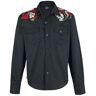 Banned Alternative - Rockabilly Langarmhemd - Skull Rose - S bis 5XL - für Herren - schwarz