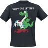 Einhorn - Unicornio T-Shirt - Wie? Das Letzte? - M bis 3XL - für Herren - schwarz