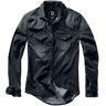 Brandit Jeanshemd - Riley Denimshirt - S bis 5XL - für Herren - schwarz