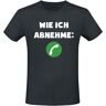 Sprüche - Fun T-Shirt - Wie ich abnehme - S - für Herren - schwarz