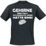 Sprüche - Fun T-Shirt - Gehirne sind toll! Ich wünschte jeder hätte eins! - L bis 4XL - für Herren - schwarz