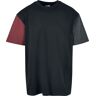 Urban Classics T-Shirt - Organic Oversized Colorblock Tee - S bis 5XL - für Herren - schwarz