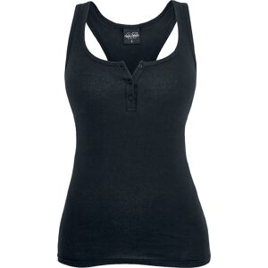Urban Classics Top - Ladies Button Tanktop - L bis XXL - für Damen - schwarz L Urban Classics Top - Ladies Button Tanktop - L bis XXL - für Damen - schwarz L