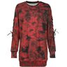 Poizen Industries - Gothic Sweatshirt - Allison Jumper - XS bis 3XL - für Damen - rot/schwarz