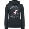 Einhorn - Unicornio Kapuzenpullover - Fresst meinen Sternenstaub ihr Langweiler - S - für Damen - schwarz