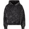 Urban Classics Kapuzenpullover - Ladies Oversized Towel Washed Hoody - XS bis L - für Damen - schwarz